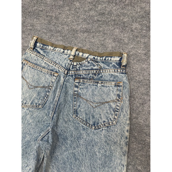 Vintage Jordache Acid Wash Jeans Women 32 High Rise Straight Leg Blue Denim 80s - Picture 11 of 12